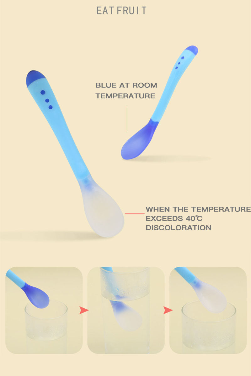 Silicone Feeding Set All In One Combo Deal | Feeding Spoon |Fruit Pacifier| Suction bowl| Fork & Spoon| Finger brush