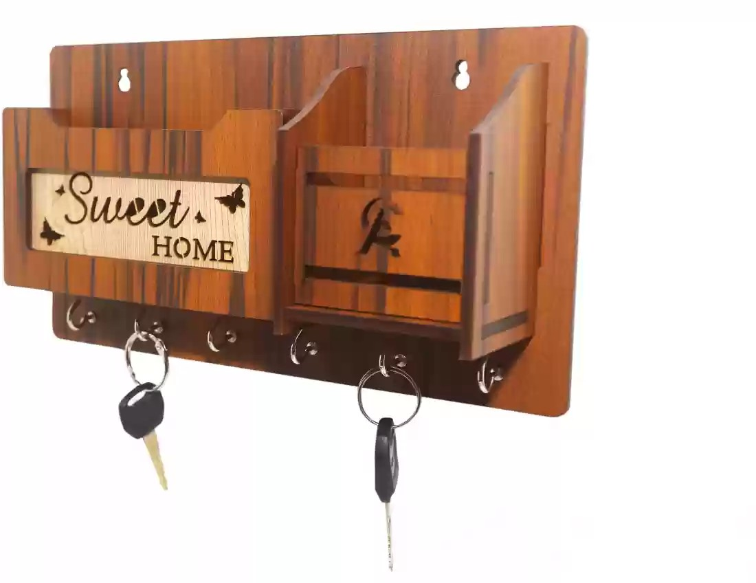 Wooden Mobile and key Holder