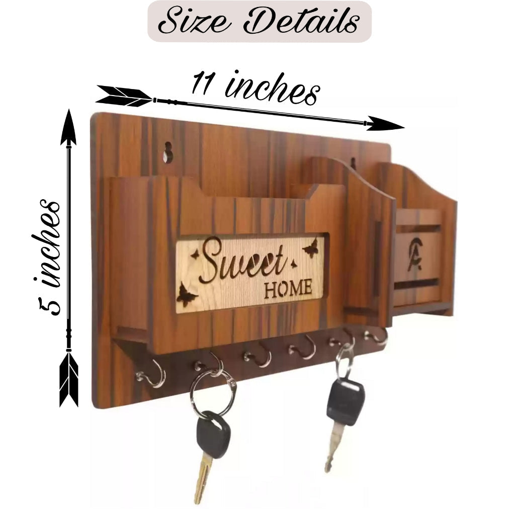 Wooden Mobile and key Holder