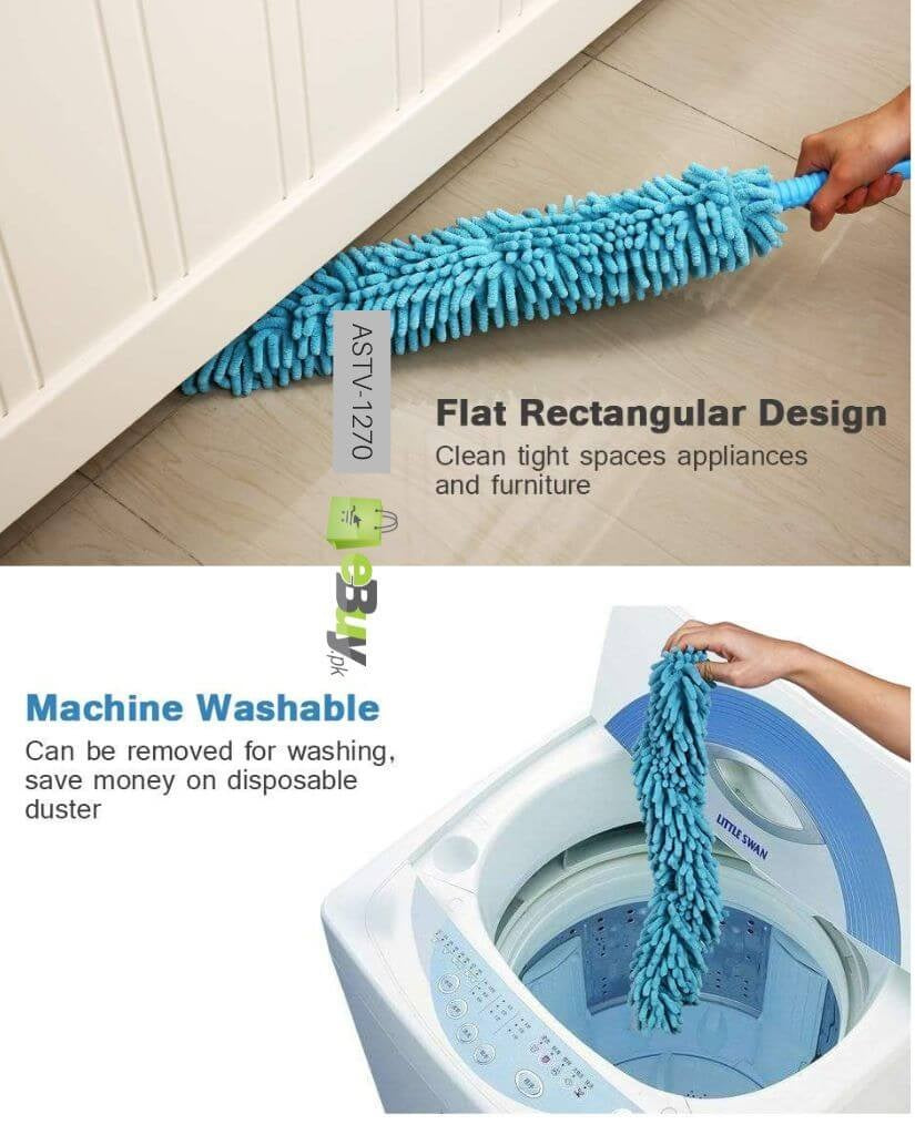 Microfiber Cleaning Duster With Foldable Handle