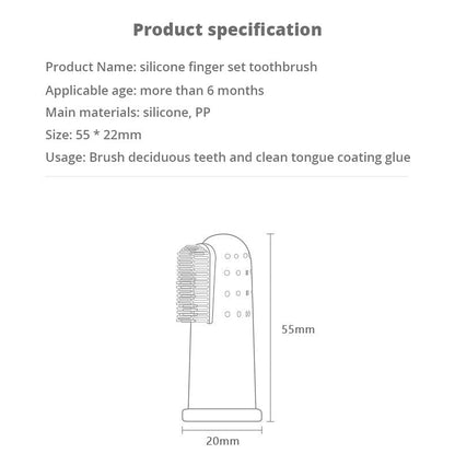 Baby Silicone Finger Toothbrush (Pack Of 2 PCs)