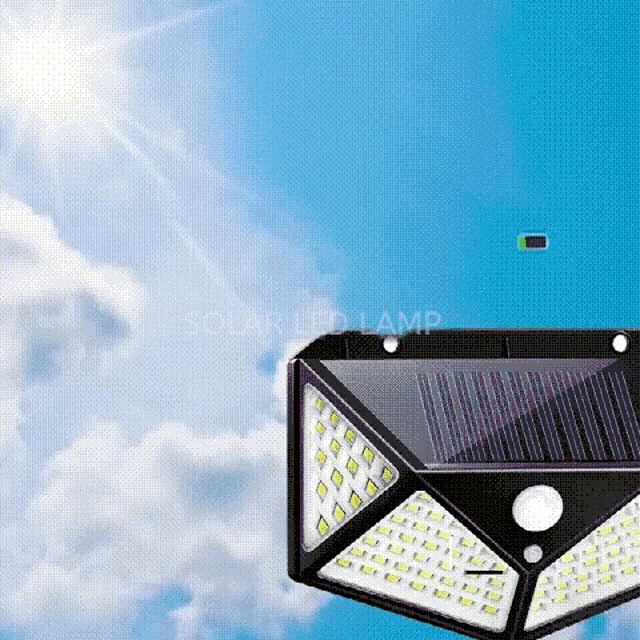 LED Motion Sensor Solar Light Outdoor